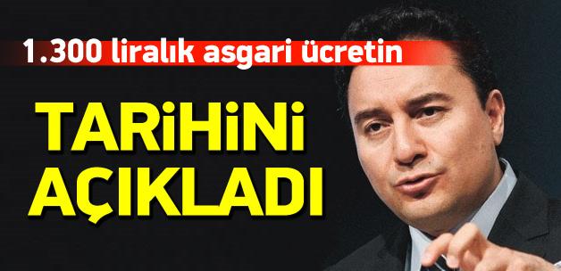 1.300 liralık asgari ücretin tarihini açıkladı