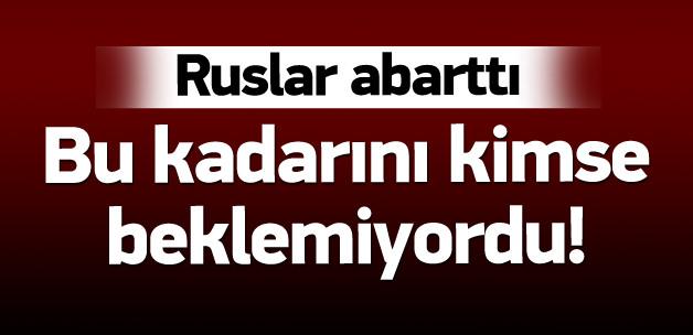 Bunu kimse beklemiyordu! Ruslar abarttı