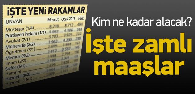 Memura en az 122 lira zam