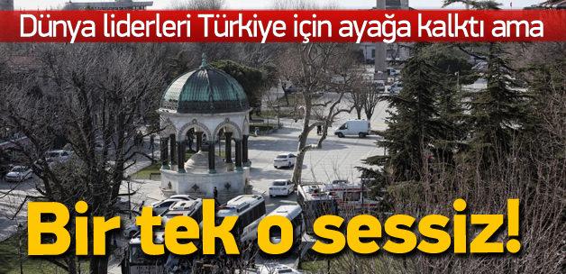 Sultanahmet için sessiz kalan tek lider!