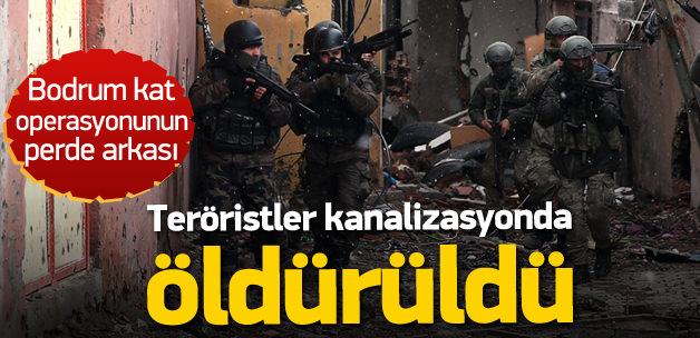 PKK'lı teröristler kanalizasyonda öldürüldü!