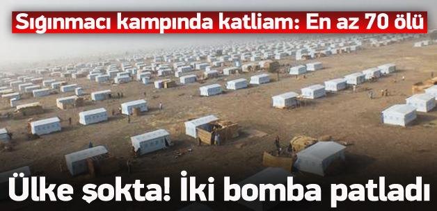 Sığınmacı kampında katliam: en az 70 ölü