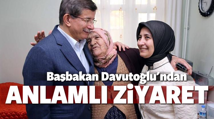 Başbakan Davutoğlu'dan anlamlı ziyaret