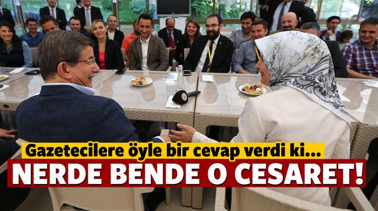 Muhabirlere böyle veda etti!
