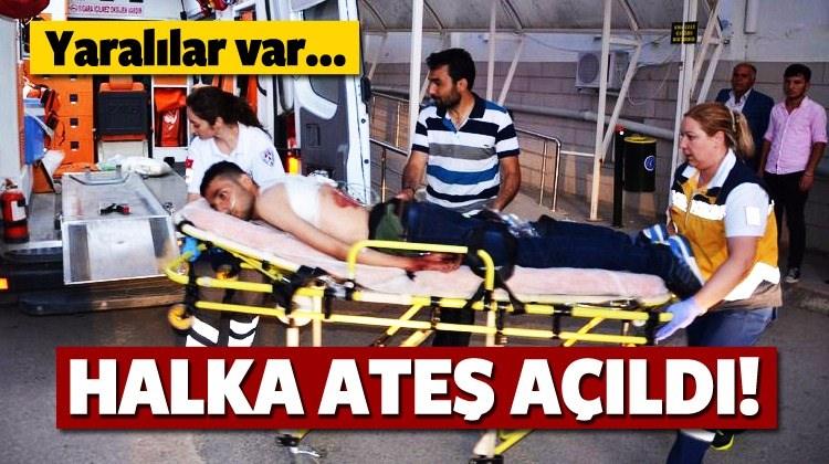 Halka ateş açıldı! Yaralılar var...
