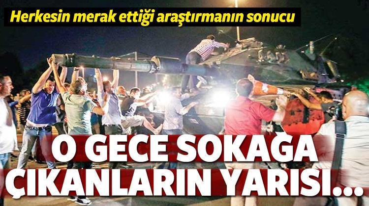 15 Temmuz'da sokağa 'onlar' çıktı