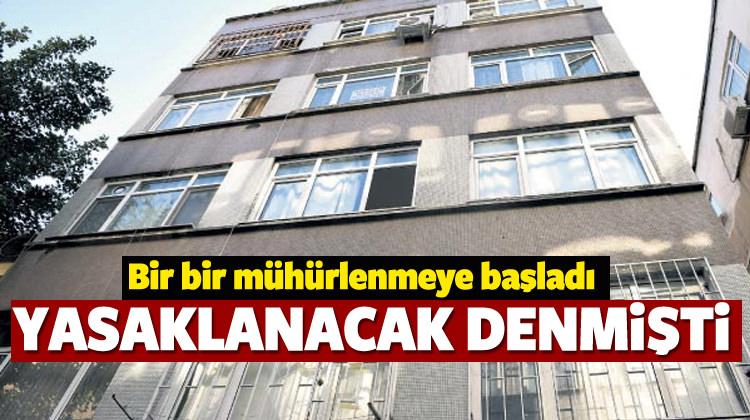 O evler bir bir mühürleniyor