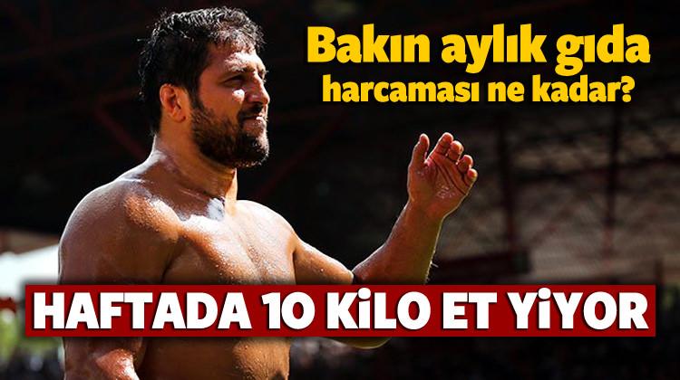 Başpehlivan Kara: Haftada 10 kilo et yiyorum