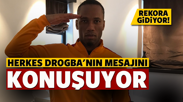 Drogba'dan anlamlı paylaşım!