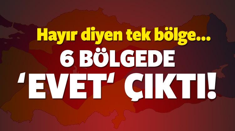 6 bölgede 'evet' önde çıktı! Bir tek orası...