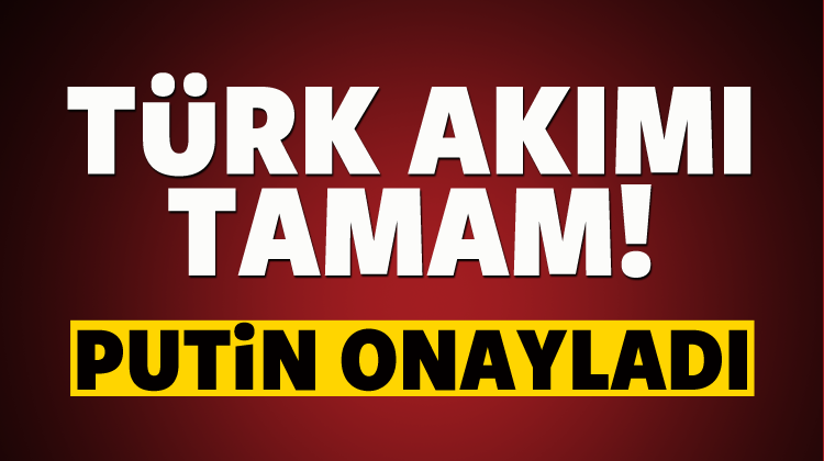 Putin, Türk Akımı boru hattı projesini onayladı