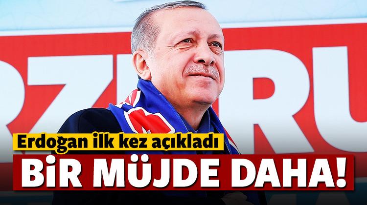 Erdoğan, Erzurum'da müjdeyi verdi! 'Adayız...'