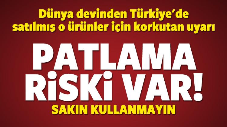 patlama riski var