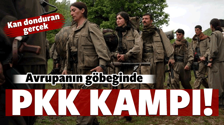 Alp eteklerindeki PKK eğitim kampı