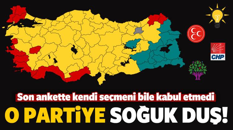Son ankette o partiye büyük şok