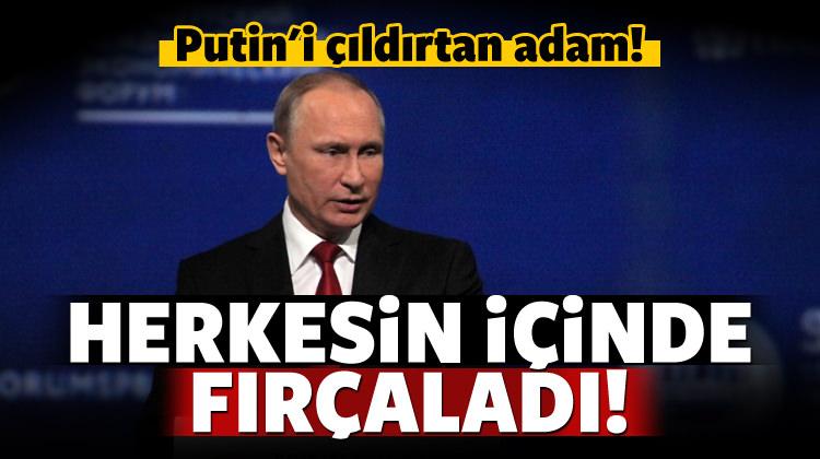 Putin kameralar önünde fırçaladı: Bu kadar zor mu!