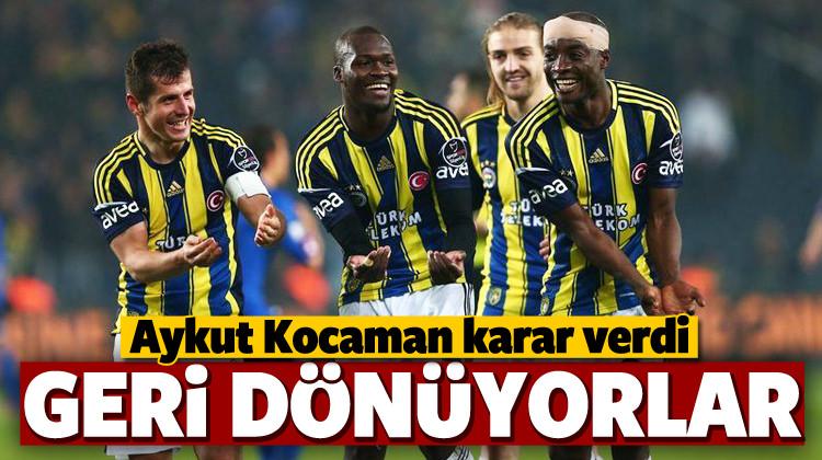 Kocaman karar verdi! Geri dönüyorlar