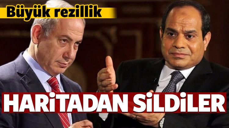 Mısır, Filistin ve KKTC'yi haritadan sildi!