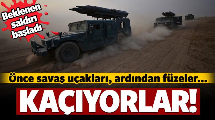 Ve beklenen saldırı başladı! İlk fotoğraflar geldi