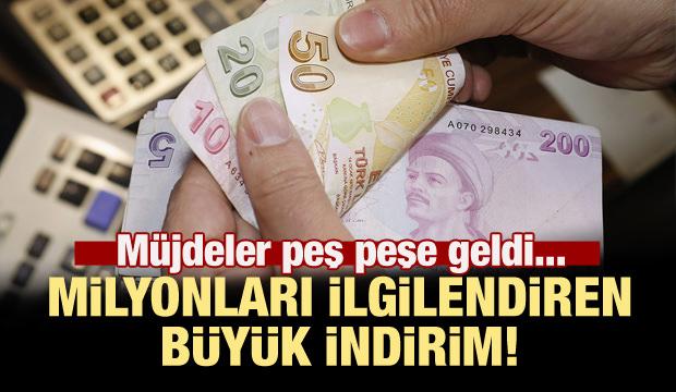 Milyonları ilgilendiren büyük indirim!