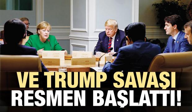Ve Trump savaşı resmen başlattı