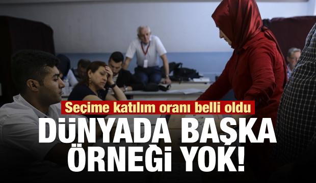 Seçime katılım oranı belli oldu!
