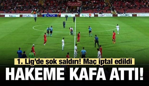 Hakeme kafa attı! Maç iptal edildi!