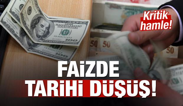Faizde tarihi düşüş!
