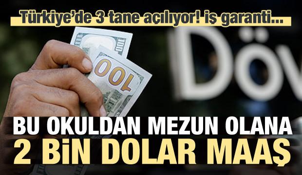 Bu liseden mezun olanlar iki bin dolar maaş alacak