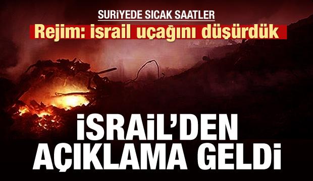Esed rejimi: İsrail uçağını düşürdük!