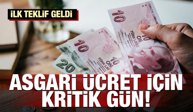 İlk teklif geldi! Asgari ücret için kritik gün!