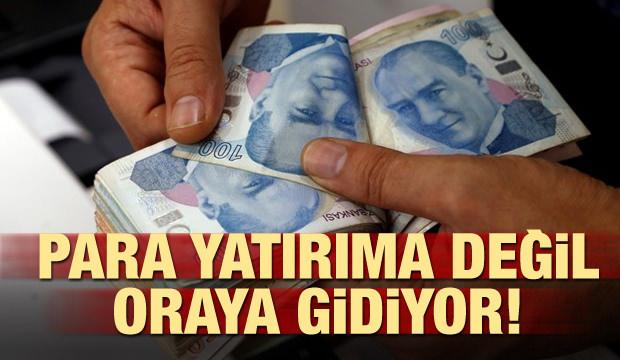 Para yatırıma değil faize gidiyor
