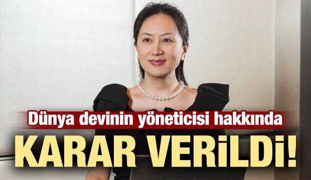 Huawei'in yöneticisi serbest bırakıldı