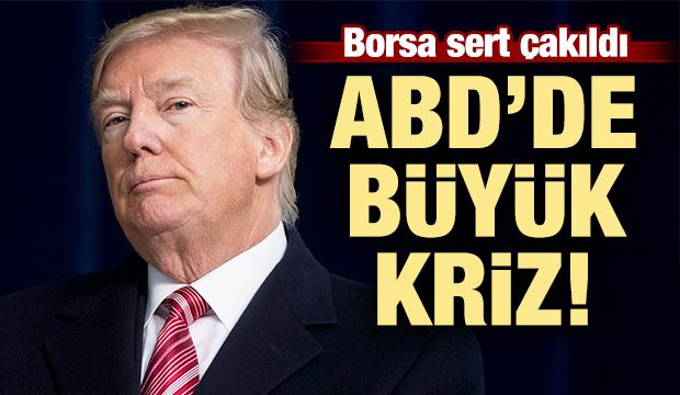 ABD'de büyük kriz! Borsa sert çakıldı
