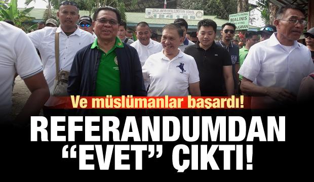 Moro müslümanları başardı! Referandumdan 'Evet' çıktı!
