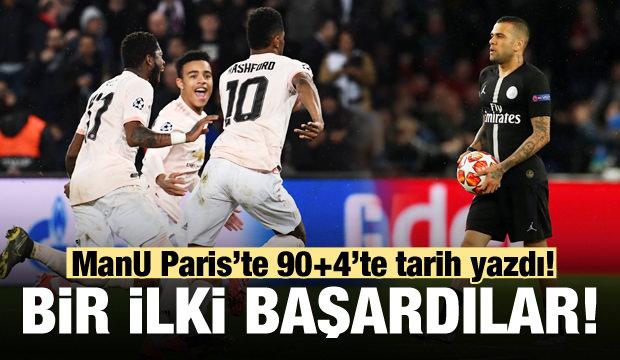 Manchester United Paris'te tarih yazdı!