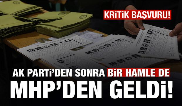 AK Parti'den sonra bir hamle MHP'den geldi
