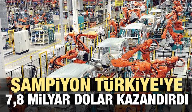 Şampiyon Türkiye'ye 7,8 milyar dolar kazandırdı