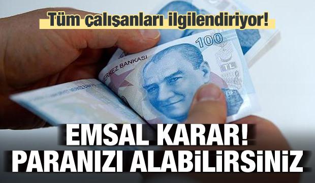 Kıdem tazminatında Yargıtay'dan emsal karar