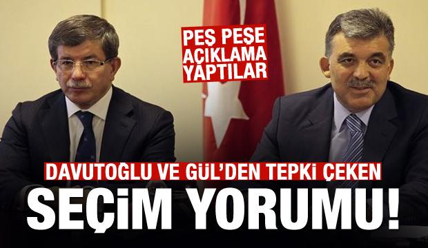Gül ve Davutoğlu'ndan tepki çeken YSK yorumu