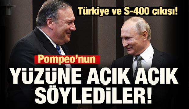 Pompeo'nun yüzüne açık açık söylediler! Türkiye ve S-400 açıklaması