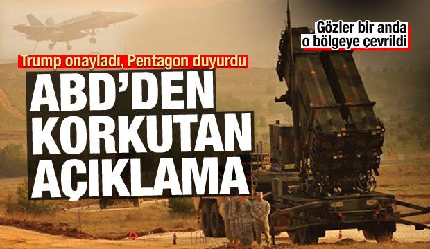 ABD'den İran'a gözdağı! Patriot taburu ve savaş uçağı filosu geliyor