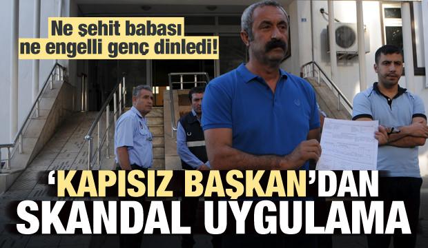 Kapısız Başkan’dan skandal uygulama! Şehit babası dinlemedi