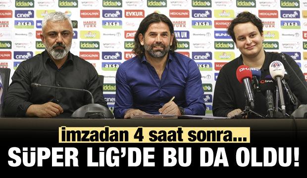 Süper Lig'de bu da oldu! İmzadan 4 saat sonra ayrılık!