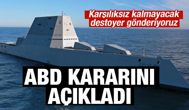 ABD saldırı sonrası kararını verdi!