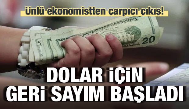 Ünlü ekonomistten çarpıcı dolar çıkışı!