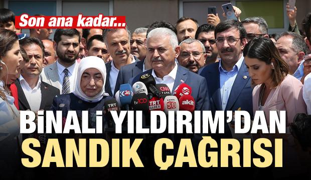 Binali Yıldırım'dan flaş sandık çağrısı