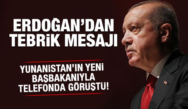 Cumhurbaşkanı Erdoğan, Miçotakis'le telefonda görüştü