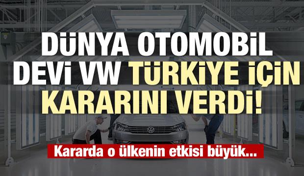 Dünya otomobil devi VW Türkiye için kararını verdi! Katar etkili oldu