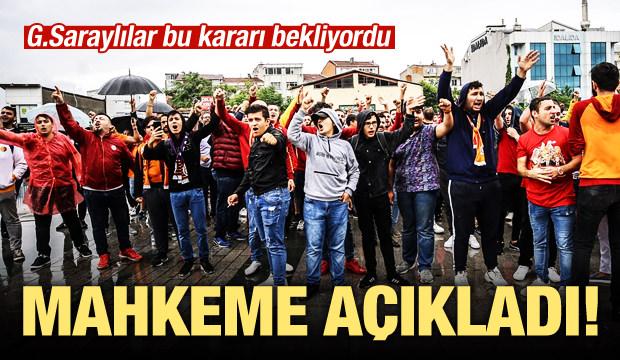 Mahkemeden Galatasaray kararı!